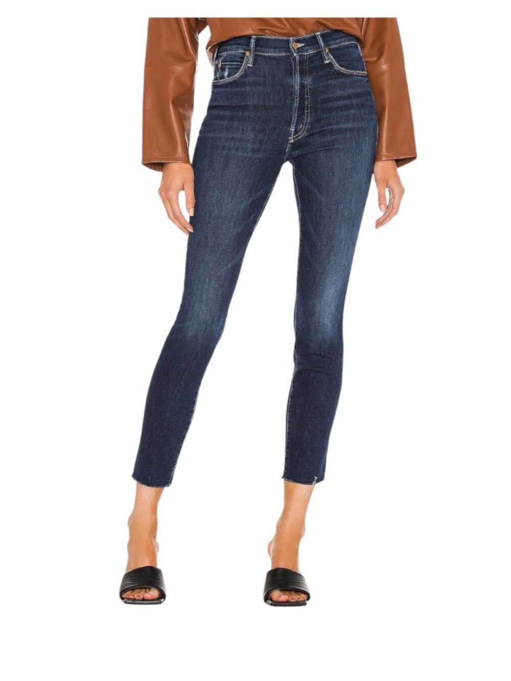 Mother Jeans The Stunner Ankle Fray Size 28w